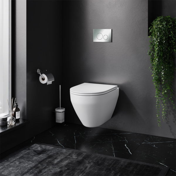 Комплект инсталляция с унитазом и клавишей AM.PM Spirit 2.0 IS49051.701700 белый хром