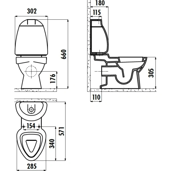 Унитаз напольный Creavit Cocuk CK310-11CB00E-FF00+KC0802.01.1000E детский, без бачка, с сиденьем микролифт, белый