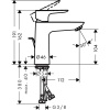 Смеситель для раковины hansgrohe Talis E 110 CoolStart 71713670