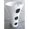 Раковина CeramaLux WK8100-1 45x45 см, напольная, белый