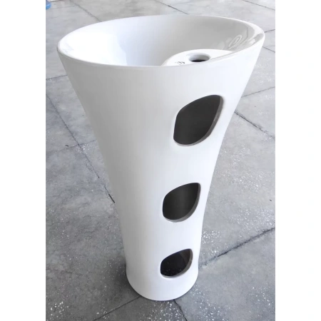 Раковина CeramaLux WK8100-1 45x45 см, напольная, белый