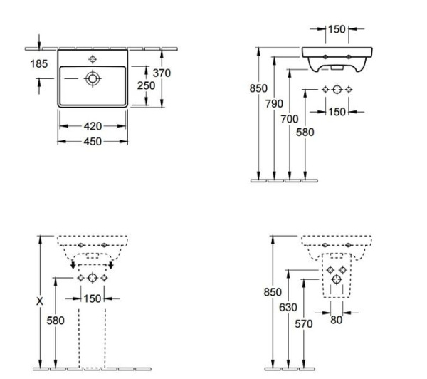Раковина Villeroy&Boch Avento 735845R1