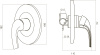 Смеситель для душа AM.PM Sense F7575032
