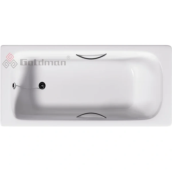 Ванна чугунная Goldman Maxima MX20085H 200x85 см, с отверстиями под ручки, белый