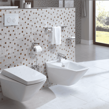 Биде подвесное TOTO JEWELHEX BT682V1#XW