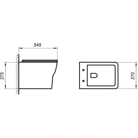 Унитаз подвесной BelBagno Romano BB248CHR-SM безободковый, белый