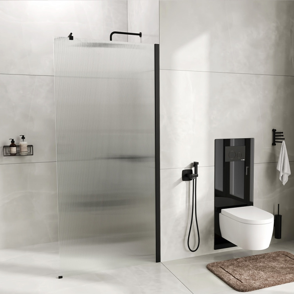 Душевая перегородка WasserKRAFT Rur 30W 120 30W40MB-FL матовая черная