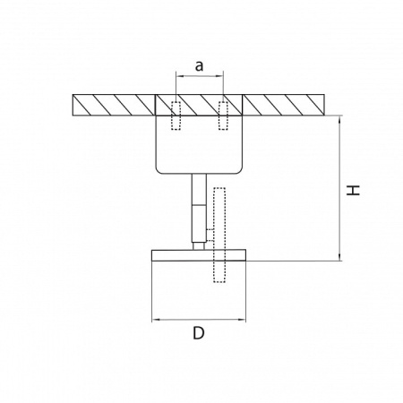 Основание на штанге Lightstar Rullo 590010
