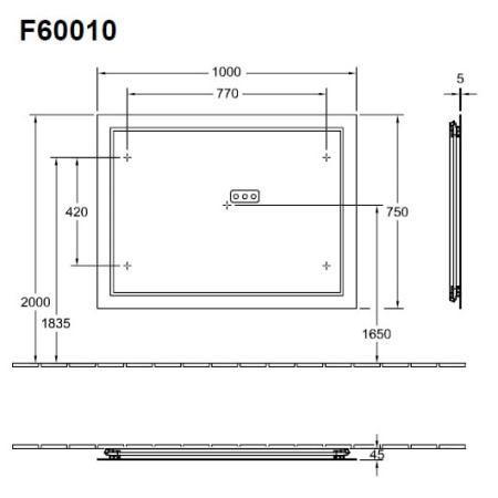 Зеркало Villeroy&Boch Finion F6001000