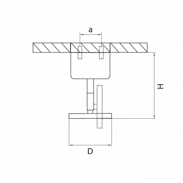 Основание на штанге Lightstar Rullo 590010