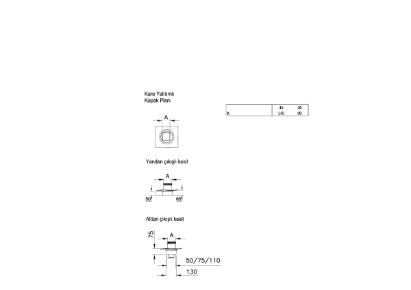 Душевой трап Vitra Square 59980106000 матовый хром