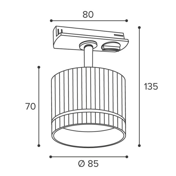 Светильник на штанге Wolta NIMB WTL-GX53/18BG
