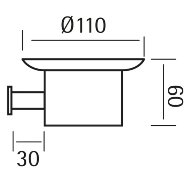Мыльница подвесная Cisal Xion XI090600D1 нержавеющая сталь