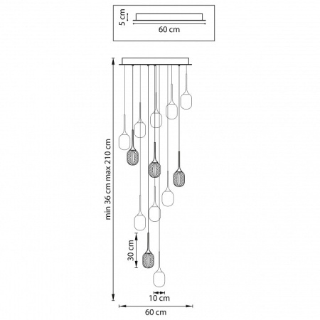 Подвесная люстра Lightstar Acrile 738131