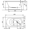 Фронтальная панель для ванны Kolpa-San 4200001 130, белый