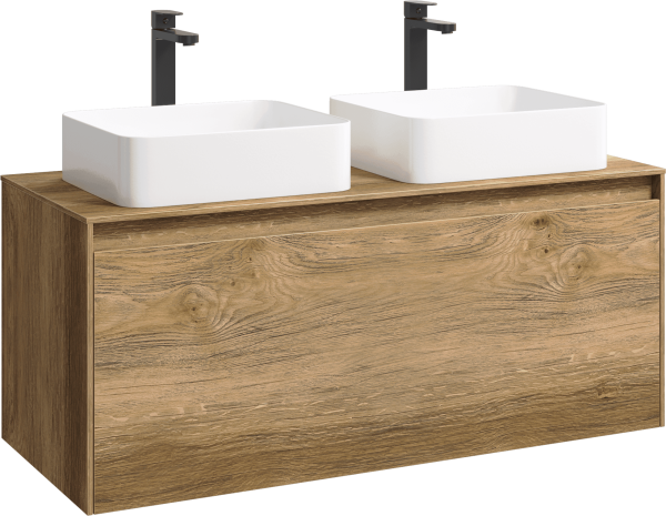 Тумба под раковину без фасада AQWELLA 5 Stars Mobi 120 MOB0112DB дуб балтийский
