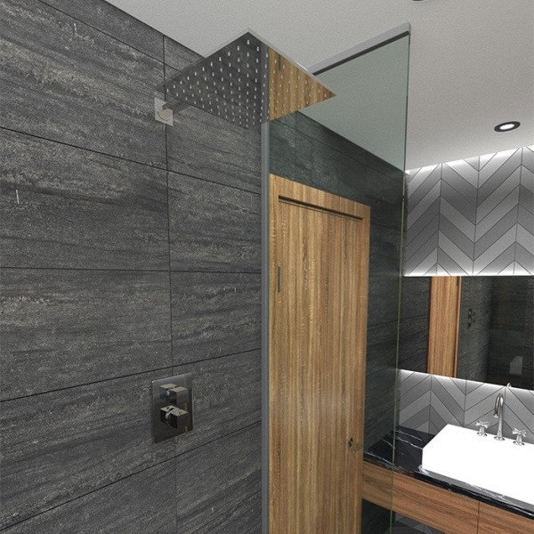 Верхний душ Paini 50CR759Q30EA квадратный 300 мм хром