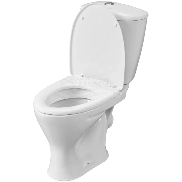 Унитаз-компакт Santeri Versia 1.P401.5.S00.00B.F (4607143310834) косой выпуск, с сиденьем, белый