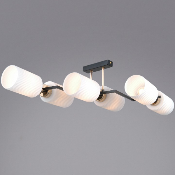 Потолочная люстра ILLUMICO NAPLES IL0809-6ASQ-25 BK AB NAPLES