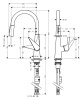 Смеситель для кухни hansgrohe TALIS-S 72813000