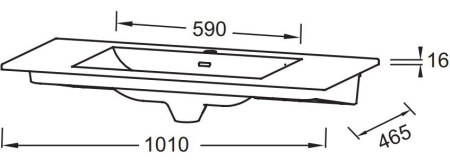 Раковина Jacob Delafon Sherwood EXBR112-00