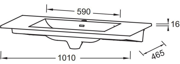 Раковина Jacob Delafon Sherwood EXBR112-00