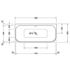 Акриловая ванна 180x80 см Duravit Happy D.2 700318000000000