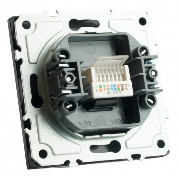 Розетка Ethernet RJ-45 без рамки Stekker Эмили 49847