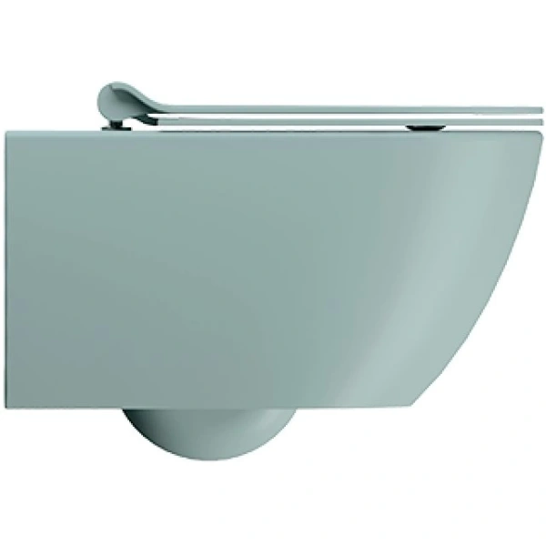 Унитаз подвесной GSI Pura 881515 безободковый, торнадо, голубой матовый