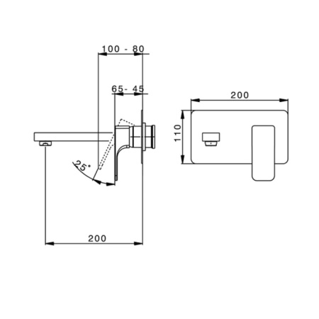 Смеситель для раковины Cisal Cubic CU00551221