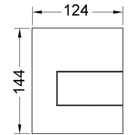 Клавиша смыва Tece 9242811