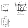 Приставной унитаз Ideal Standard I.Life A T467201