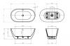 Акриловая ванна BelBagno 150x73 Uno BB701-1500-730-K