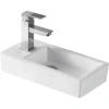 Раковина CeramaLux 9272R 36,5x18 см R, рукомойник, белый