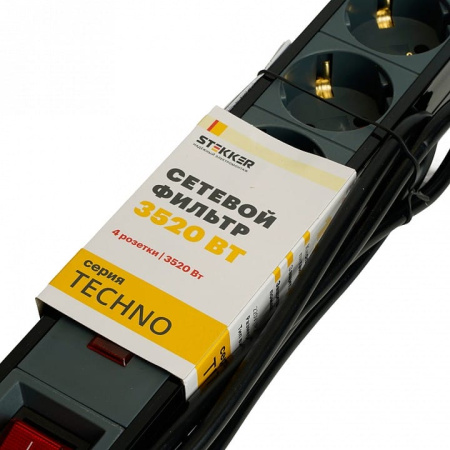 Сетевой фильтр Stekker Techno 50154