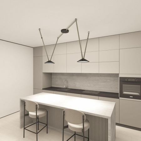 Накладной светильник Denkirs BELTY FLOW DK5565-BK