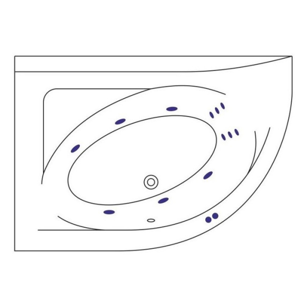 Акриловая ванна Excellent Aquarella 170x110 WAEX.ARL17.LINE.WH белый