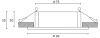 Встраиваемый светильник Hesby Lighting Breeze HSBL_0174