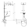 Душевая стойка Hansgrohe Raindance E 300 27364000 с термостатом