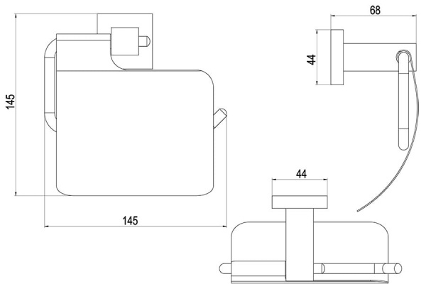 Держатель для туалетной бумаги Timo Selene 17042/17