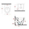 Унитаз приставной Artceram Step STV0020100bi