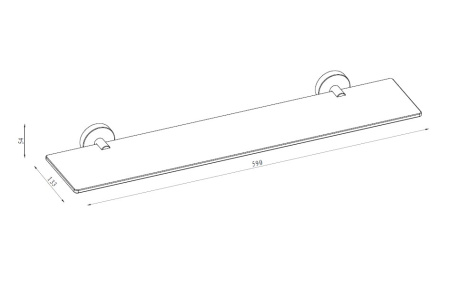 Полка Damixa Scandi pro HASP34700