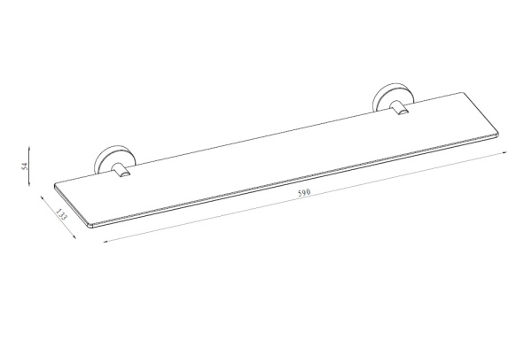 Полка Damixa Scandi pro HASP34700
