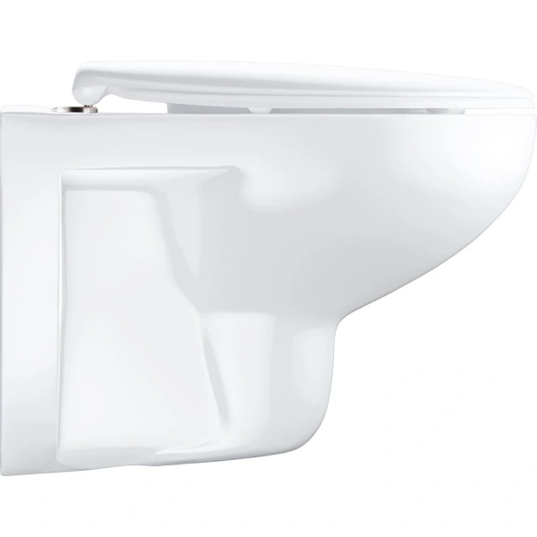 Унитаз подвесной Grohe Bau Ceramic 39351000 безободковый, с сиденьем микролифт, альпийский белый