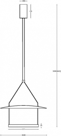 Подвесной светильник Maytoni Halo MOD280PL-L30B3K