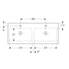 Раковина 120x48,5 см Geberit iCon 124120000