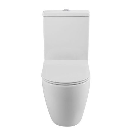 Унитаз-компакт безободковый BelBagno AMANDA BB051CPR с сиденьем BB076SC
