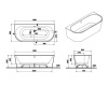 Акриловая ванна Vitra Geo 180x80 65420006000