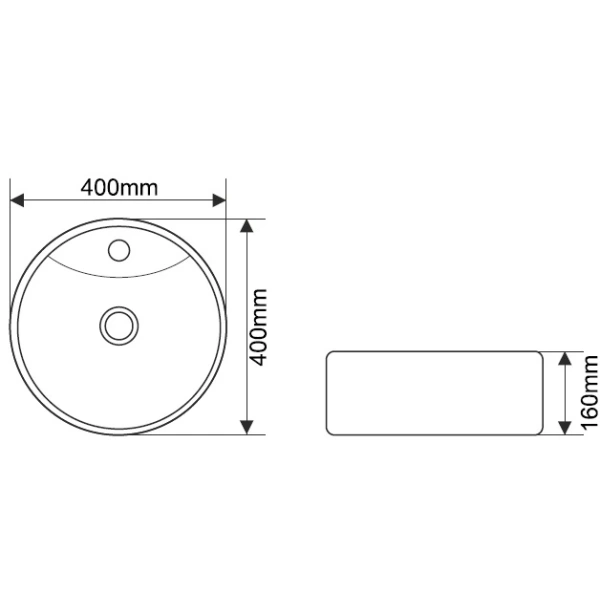 Раковина 40x40 см Melana 7026BX-805