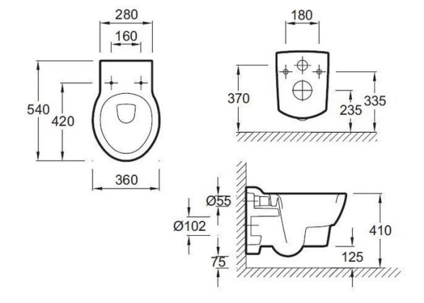 Подвесной унитаз Jacob Delafon OVE E1585-00